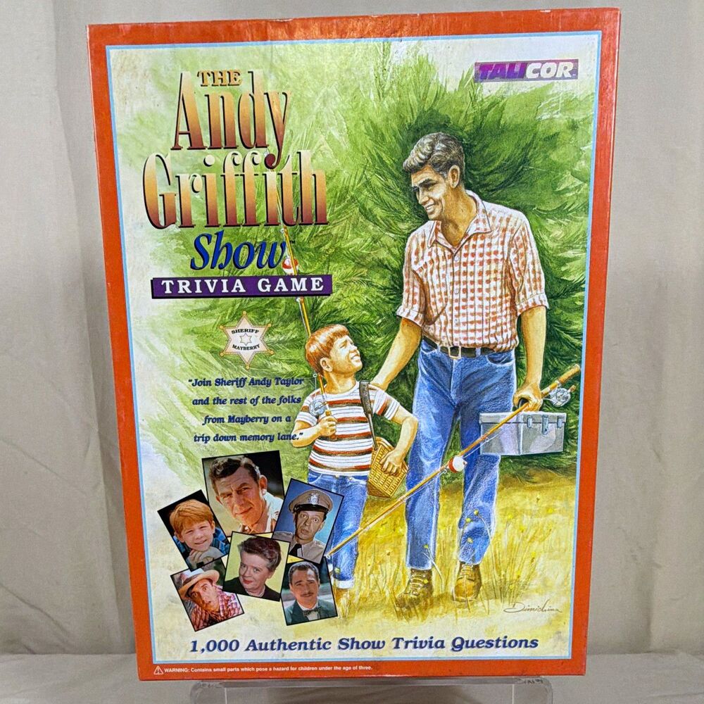 Vintage 1998 Andy Griffith Show Trivia Board Game Talicor Mayberry Complete